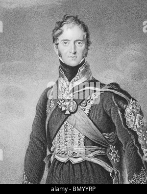 Henry Paget, 1. Marquess of Anglesey (1768-1854) auf Gravur aus den 1800er Jahren. Britische militärische Führer und Politiker. Stockfoto