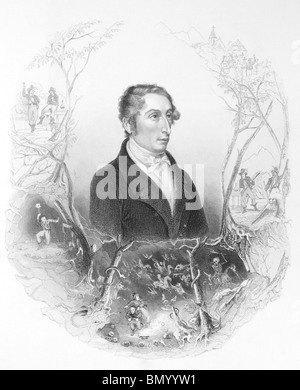 Carl Maria von Weber (1786-1826) auf Gravur aus den 1800er Jahren. Deutscher Komponist, Dirigent, Pianist, Gitarrist und Kritiker. Stockfoto