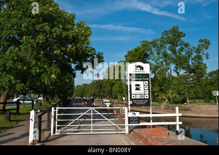 British Waterways Gunthorpe Lock Nottinghamshire, Großbritannien, Vereinigtes Königreich, UK, GB, EU Stockfoto