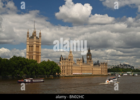 Houses of Parliament - aka der Palace of Westminster- und Big Ben. London, England, Vereinigtes Königreich Stockfoto