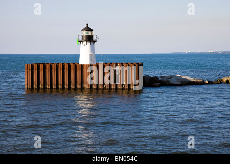 Cleveland-Hafen Ost Pierhead Stockfoto