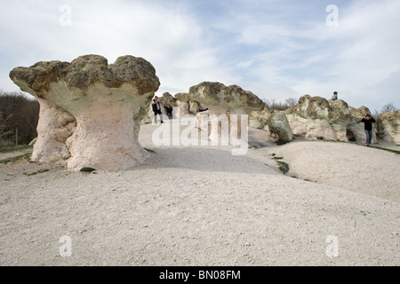 Natur Phänomen Stein, Pilze, East Rodopi (Rhodopi) Berge, Bulgarien, Europa Stockfoto