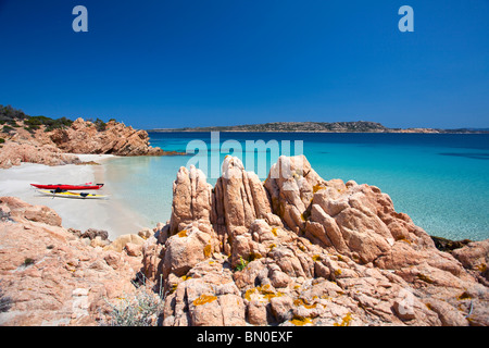 Cala Ciaccaro, Cala Soraia, Isola di Spargi Insel La Maddalena (OT), Sardinien, Italien, Europa Stockfoto