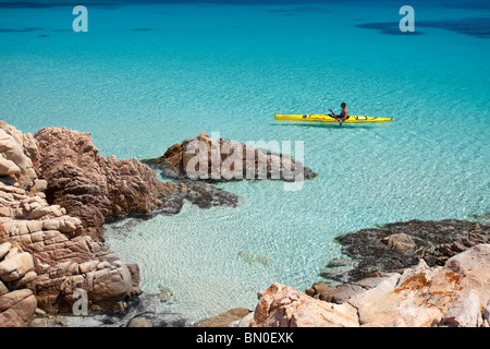 Cala Ciaccaro, Cala Soraia, Isola di Spargi Insel La Maddalena (OT), Sardinien, Italien, Europa Stockfoto