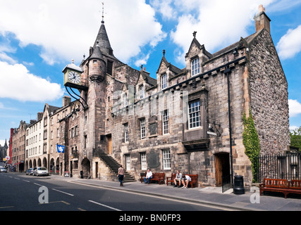 Canongate Tolbooth und der Menschen Geschichte Museum im Canongate der Royal Mile-Edinburgh Stockfoto