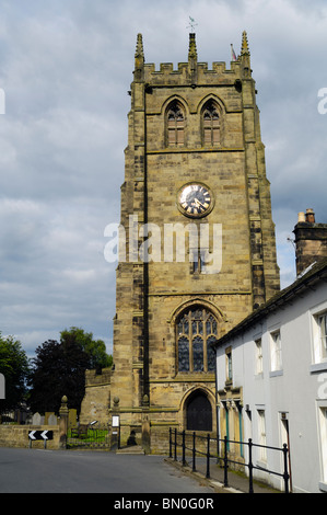 Allerheiligen Kirche im Dorf Youlgreave im Peak District National Park. Derbyshire, England. Stockfoto