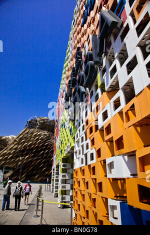 World Expo 2010 Shanghai - Serbien-Pavillon Stockfoto