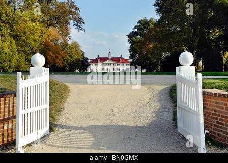 Mount Vernon, Heimat von George Washington, fotografiert im Herbst Stockfoto