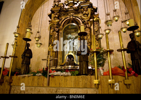 Die schwarze Madonna, la Moreneta, im Kloster Lluc, Mallorca Spanien 2010 Stockfoto