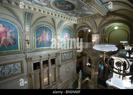 Wien Oper Haupt-Foyer und Lobby, Wien, Österreich Stockfoto