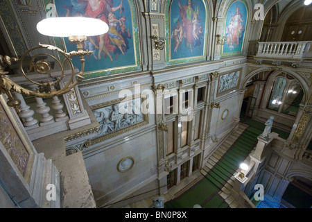 Wien Oper Haupt-Foyer und Lobby, Wien, Österreich Stockfoto