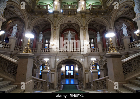 Wien Oper Haupt-Foyer und Lobby, Wien, Österreich Stockfoto