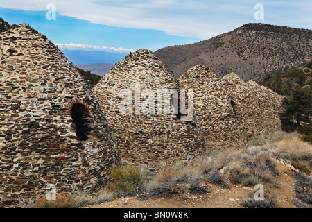 Reihe von Kohle-Öfen, Wildrose Canyon, Death Valley Nationalpark, Kalifornien Stockfoto
