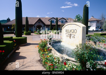 Luxus-Spa in Napa Valley, Villagio, Yountville, Kalifornien Stockfoto