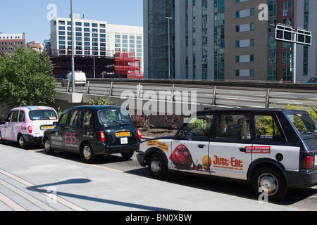 "Taxistand in Birmingham uk" Stockfoto