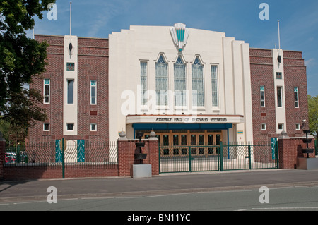 Das ehemalige Forum Kino, Paletine Road,Northenden,Manchester.Now ein Jehovas Zeugen Montagehalle, Stockfoto