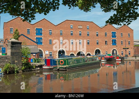 Portland Basin Museum, dem ehemaligen Ashton Kanal Lager, Ashton unter Lyne, größere Manchester, UK. Stockfoto