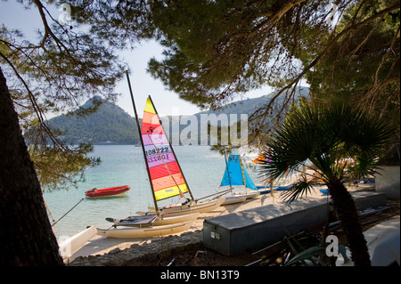 Ein Blick auf den Strand von Formentor, in der Nähe von Pollenca, Mallorca, Spanien 2010 Stockfoto