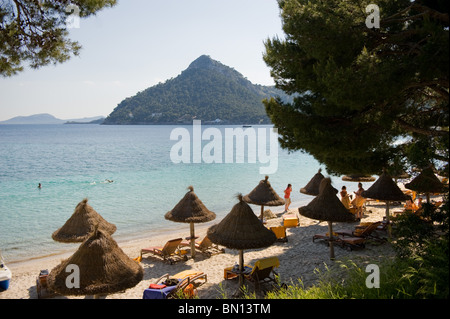 Ein Blick auf den Strand von Formentor, in der Nähe von Pollenca, Mallorca, Spanien 2010 Stockfoto