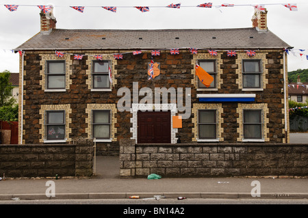 25. Juni 2010, Newtownabbey. Cloughfern Bezirk Orange Order hält seine 'Mini Zwölften" Parade. Stockfoto