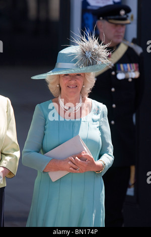 Großbritanniens Prinz Charles nimmt den Gruß an die Armed Forces Day Parade im Stadtzentrum von Cardiff Stockfoto