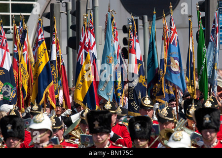 Großbritanniens Prinz Charles nimmt den Gruß an die Armed Forces Day Parade im Stadtzentrum von Cardiff Stockfoto