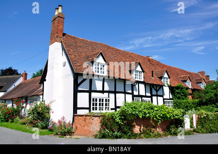 Strohgedeckten Hütten, Welford-on-Avon, Warwickshire, England, Vereinigtes Königreich Stockfoto