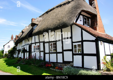 Strohgedeckten Hütten, Welford-on-Avon, Warwickshire, England, Vereinigtes Königreich Stockfoto