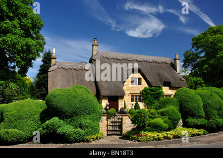 Reetdachhaus, Chipping Campden, Cotswolds, Gloucestershire, England, Vereinigtes Königreich Stockfoto