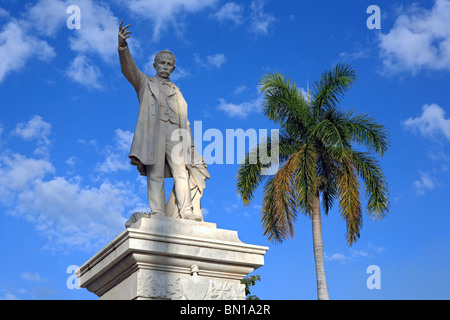 Statue von Jose Marti, Cienfuegos, Kuba Stockfoto