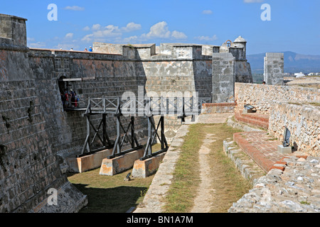 Castillo de San Pedro De La Roca (1669), UNESCO-Weltkulturerbe in der Nähe von Santiago De Cuba, Kuba Stockfoto