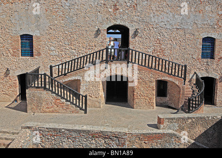 Castillo de San Pedro De La Roca (1669), UNESCO-Weltkulturerbe in der Nähe von Santiago De Cuba, Kuba Stockfoto