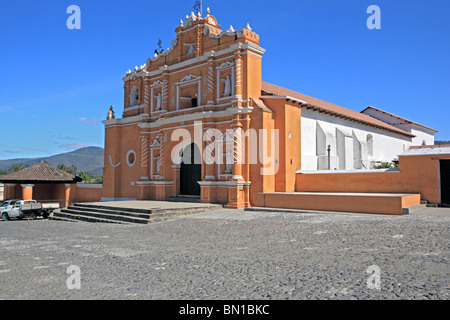 Alte Kirche, San Pedro Las Huertas, in der Nähe von Antigua Guatemala, Guatemala Stockfoto