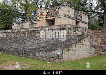 Maya-Ruinen, Ballspielplatz, Copan (Honrduras), Guatemala Stockfoto