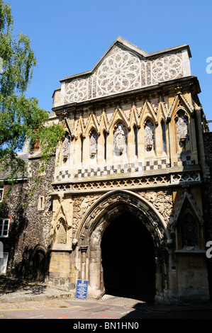 Ethelbert Tor zu Norwich Kathedrale, Norwich, Norfolk, England, Vereinigtes Königreich Stockfoto