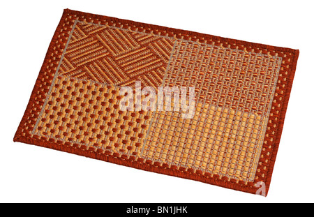 Fußmatte isoliert auf "weißen Hintergrund" Stockfoto