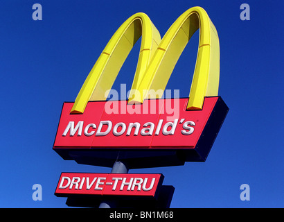 McDonald's-Zeichen Stockfoto