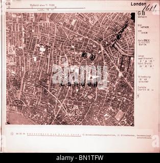 London - Central: Bloomsbury, Holborn, Clerkenwell, Finsbury. 3. September 1939 Wasserwerk, Filterbett & Pumpstation Stockfoto