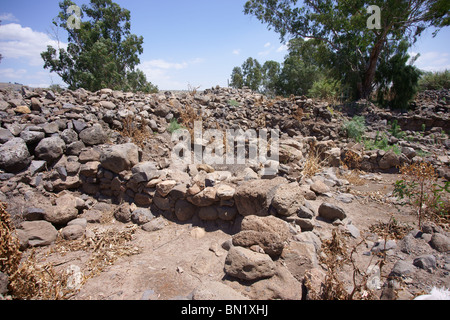 Bethsaida, enthalten diese Haus (2.700 qm) einen ungestörten Weinkeller mit vier komplette hellenistischen Gläser.  Außerdem Stockfoto