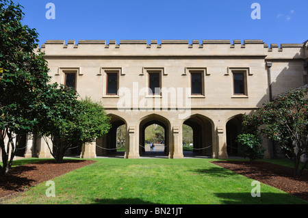 Jakobethanischen Architektur: Südflügel der Melbourne University alten Quad Stockfoto