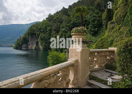 Blick von Villa del Balbianello in Lenno, Comer See, Italien Stockfoto