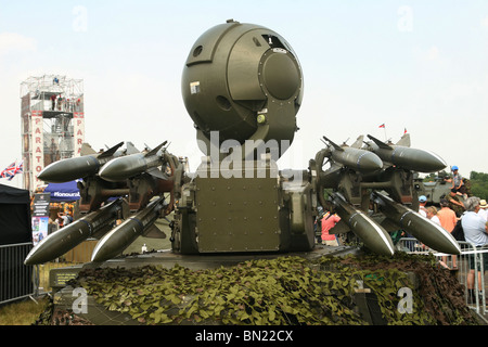 Oberfläche, um Luft-Raketenwerfer Stockfoto