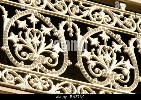 Haus mit Gusseisen Spitzen in East Melbourne, Melbourne, Australien Stockfoto