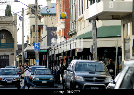 Ballarat Street Szene, University, Melbourne, Australien Stockfoto