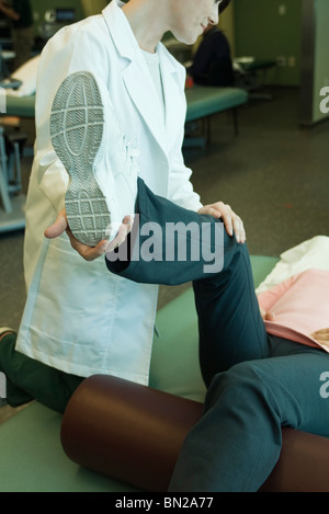 Patienten Physiotherapie Behandlung Stockfoto