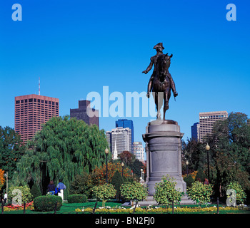 Statue von George Washington Boston Massachusetts, USA Stockfoto