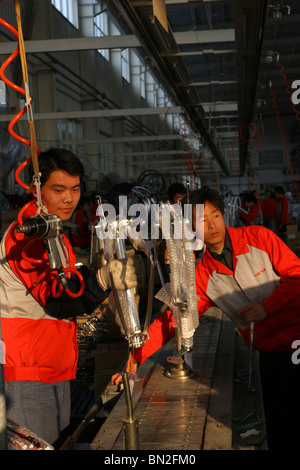China, Beijing, Fahrrad-Fabrik Stockfoto
