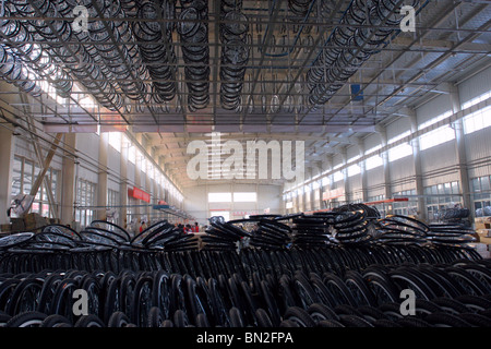 China, Beijing, Fahrrad-Fabrik Stockfoto
