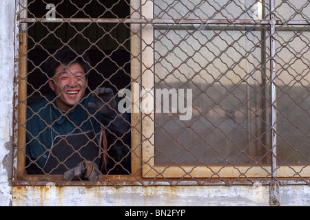 China, Beijing, Fahrrad-Fabrik Stockfoto