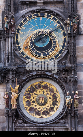 Die Prager astronomische Uhr in der Altstadt Stockfoto
